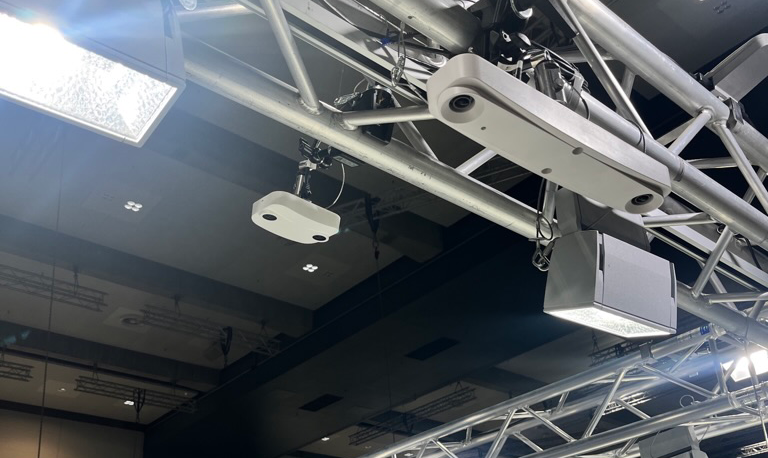 Photo of sensors on truss
